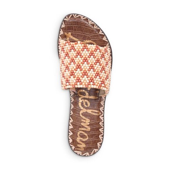 NWT SAM EDELMAN Womens Pink Goring Gunner Round Toe Slip On Slide Sandals 9.5 M - Picture 3 of 5